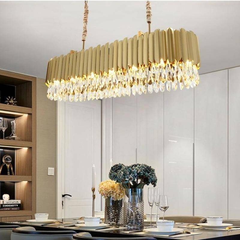 Legance Dining Room Chandelier, Gold