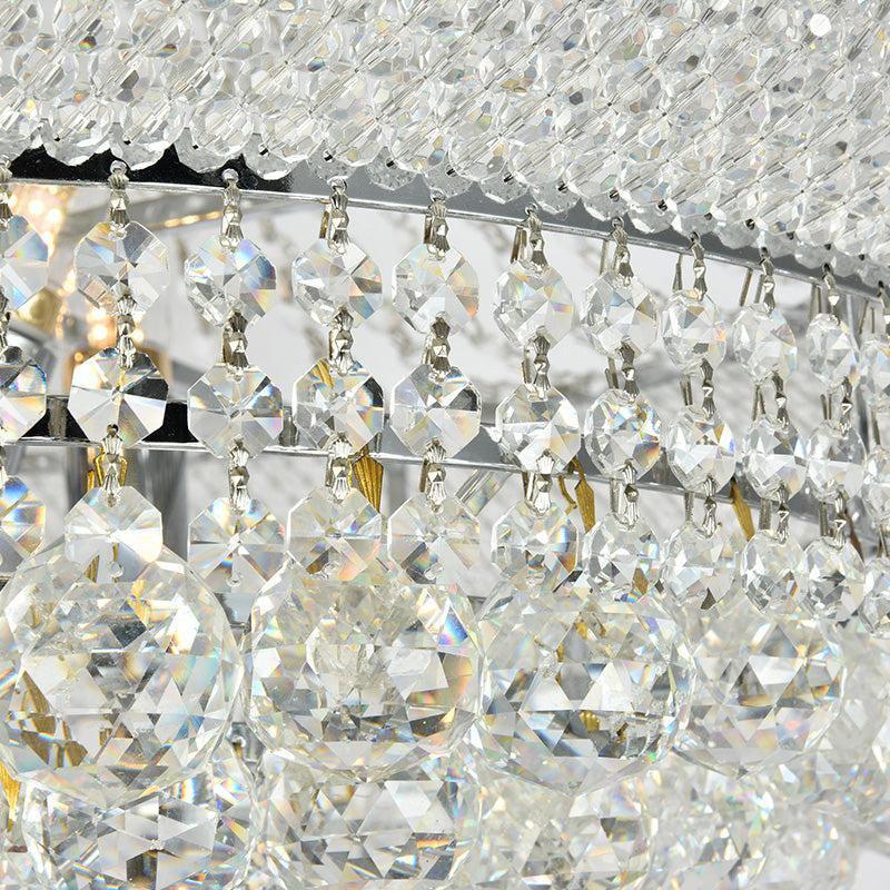 Luxury Crystal Chandelier for Grand Villa Hall and Duplex Staircase Lighting