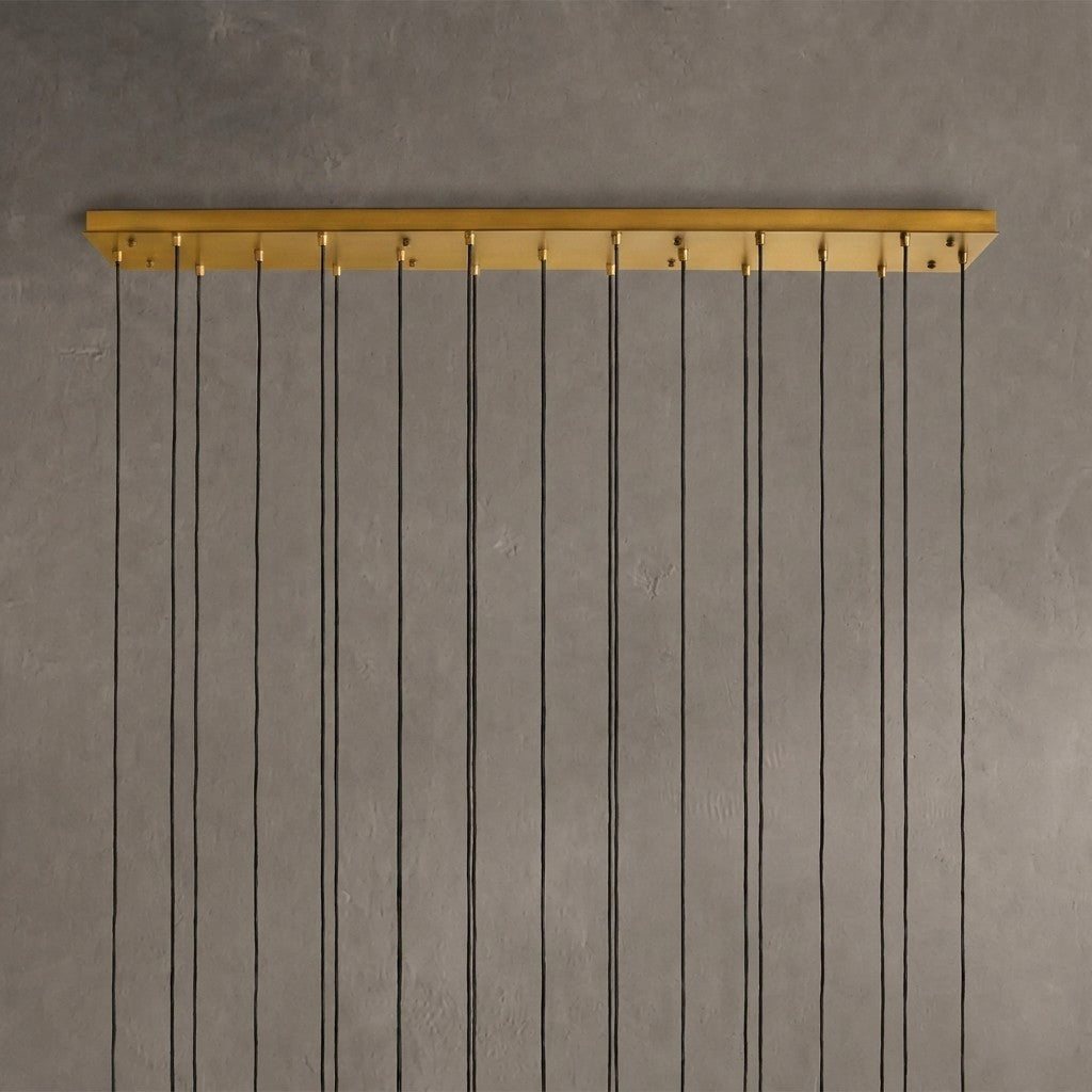 Colleena Linear Fluted Glass Chandelier