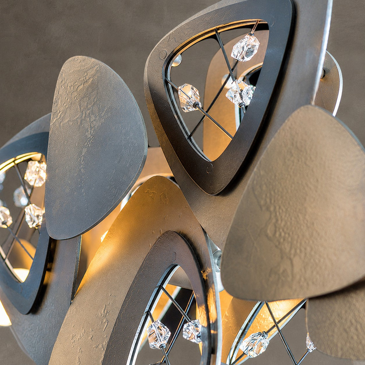 Contemporary Stainless Steel Linear Chandelier