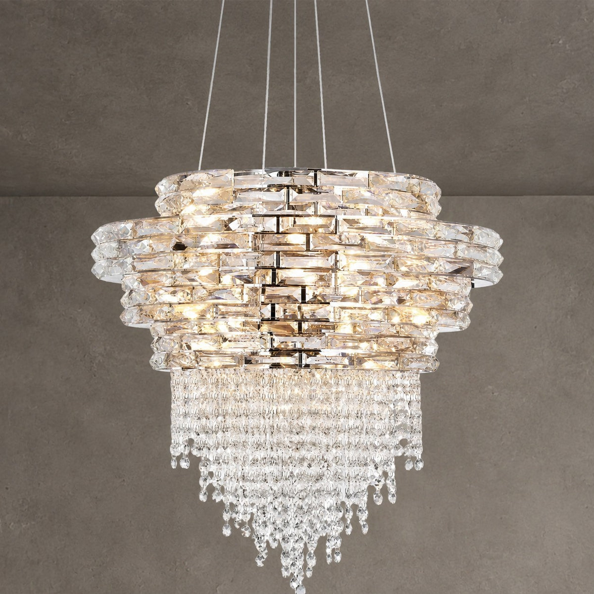 Corona Crystal Halo Chandelier