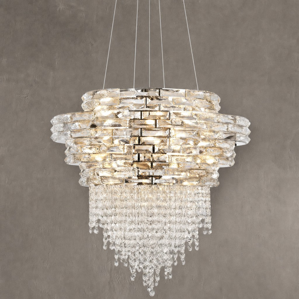 Corona Crystal Halo Chandelier