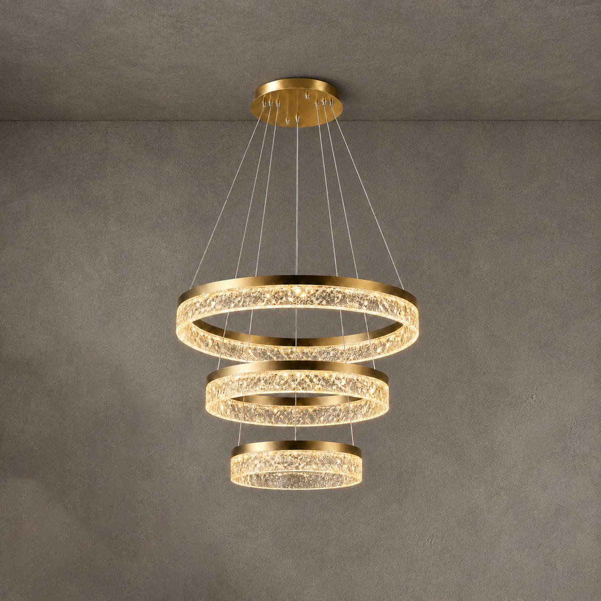 Ocean Star Modern Sculptural Ring Chandelier
