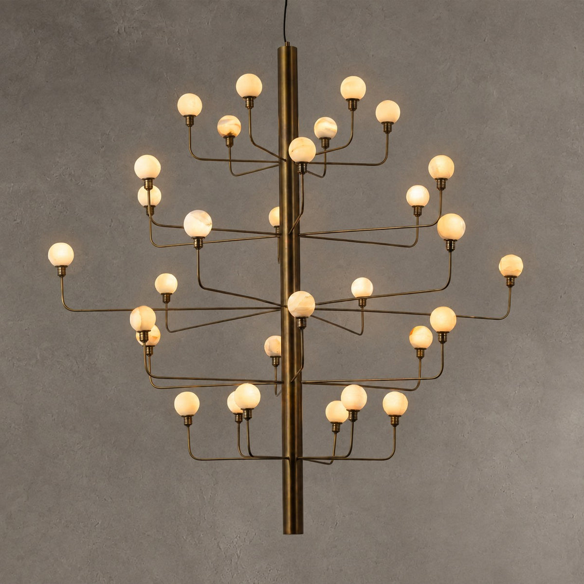 Ramo Alabaster Foyer Large Chandelier