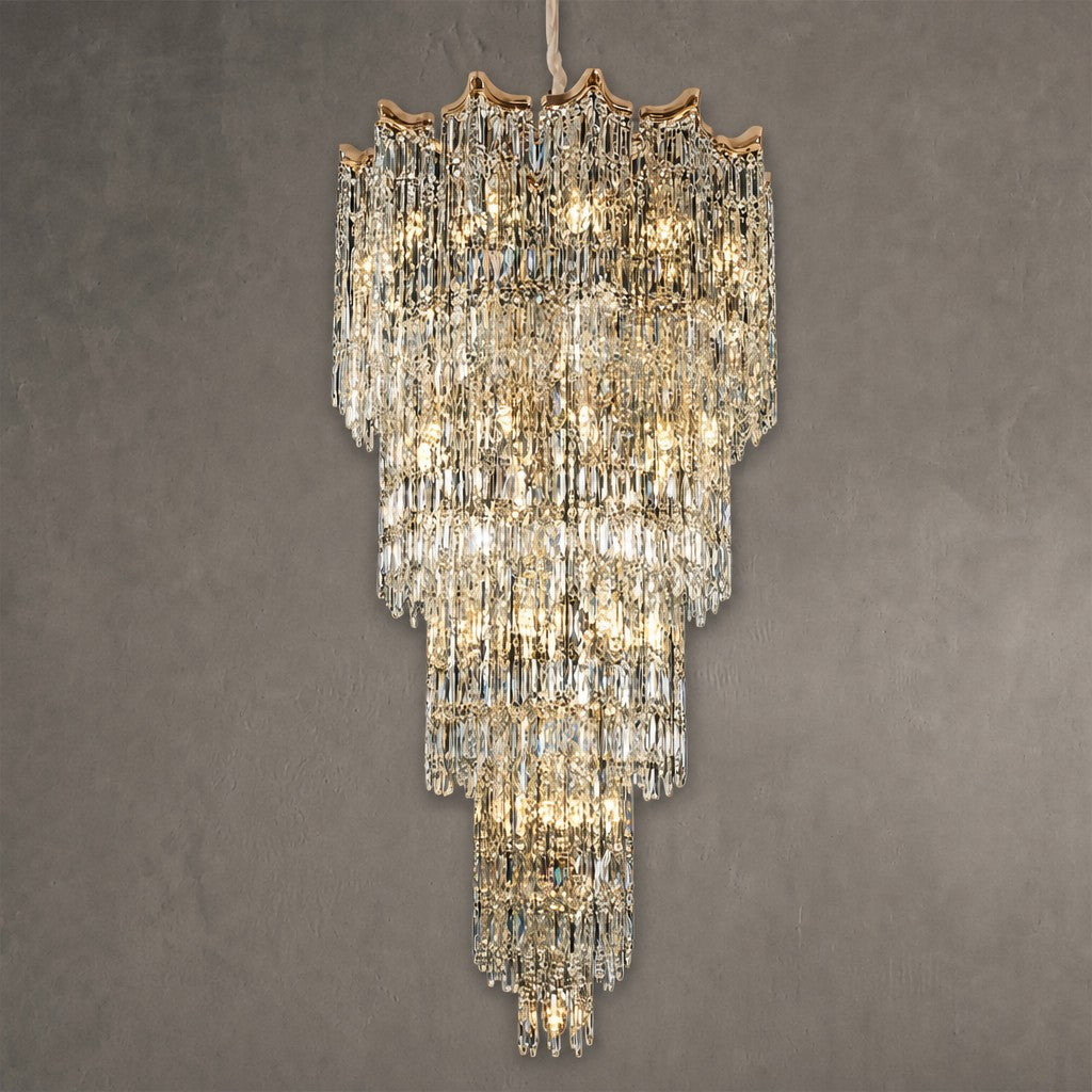 Aria Crystal Halo Chandelier