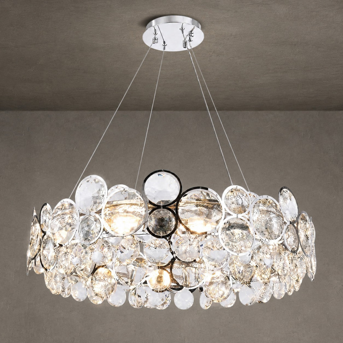 Velo Crystal Globe Chandelier
