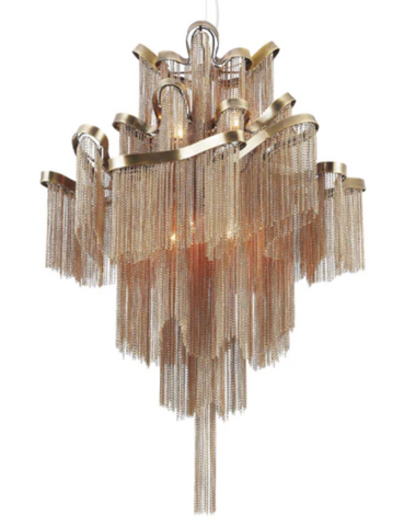 Tassel chandelier customize 34"W