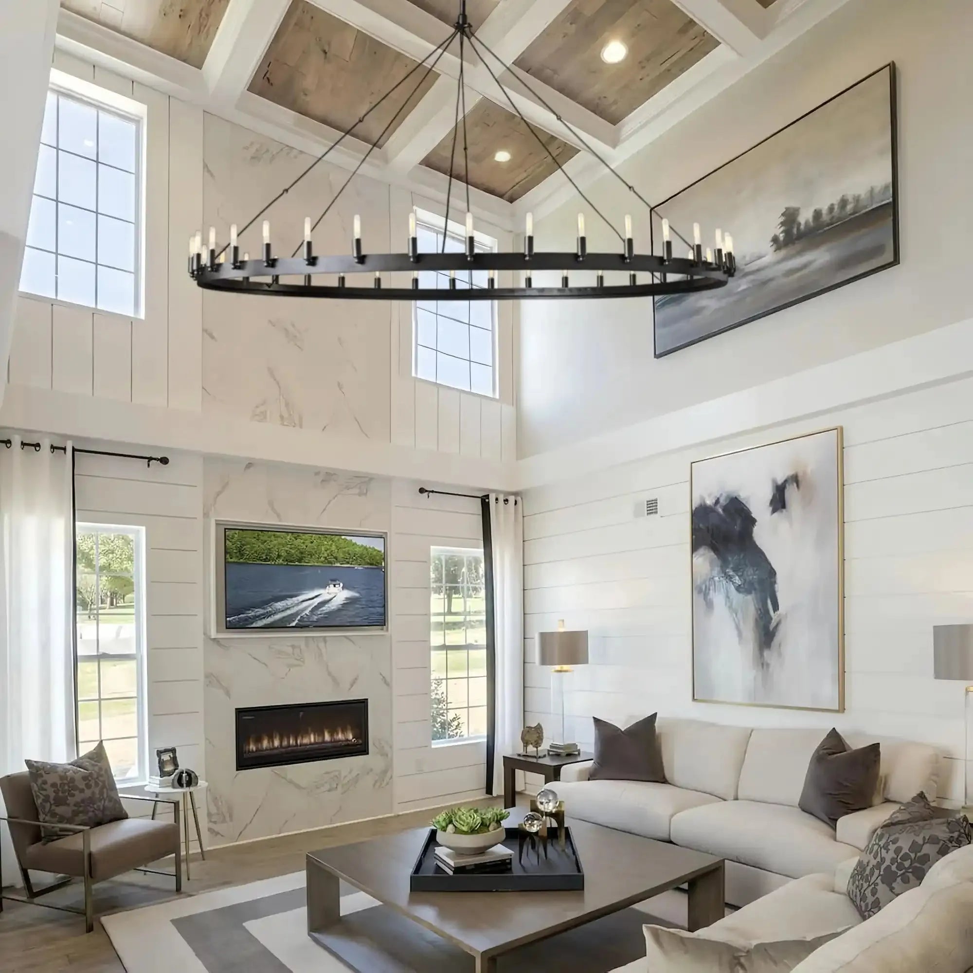 Dania Camina Luxury Vintage Round Chandelier