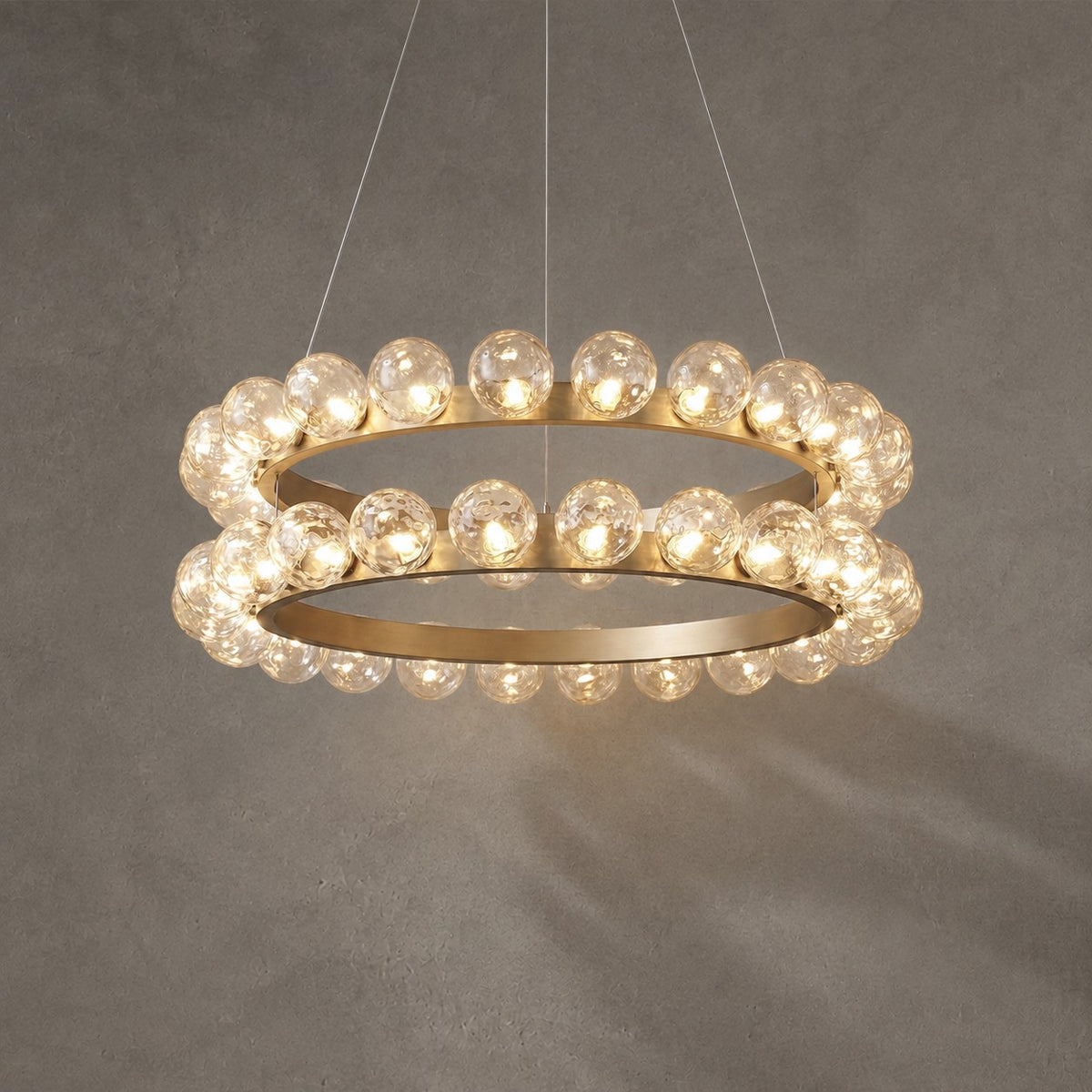 Ellison Bubbles Nested Glass Chandelier 39"