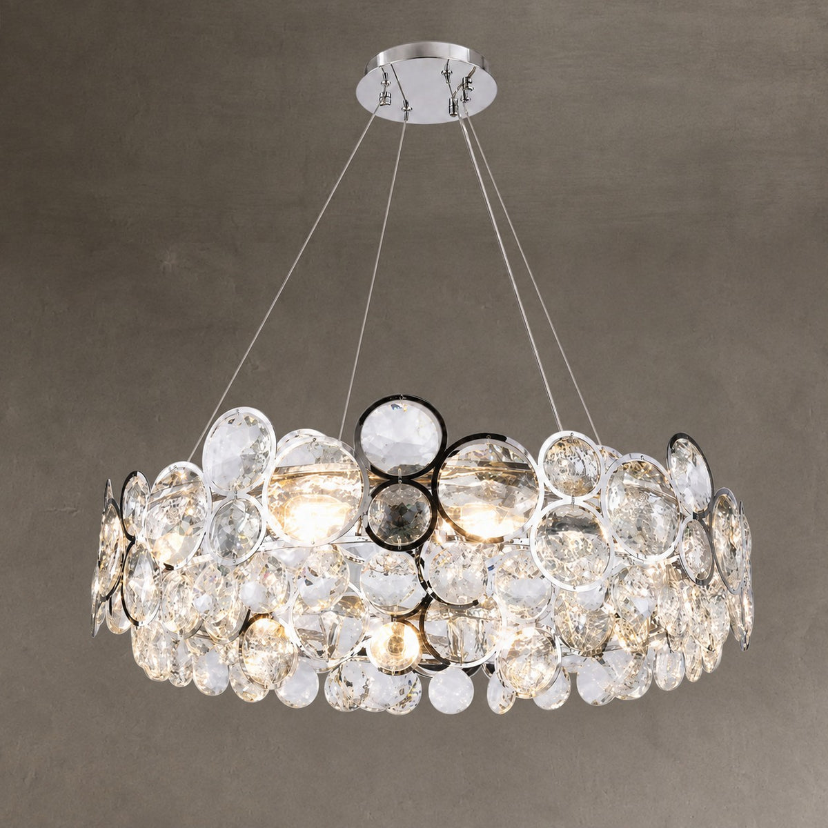 Velo Crystal Globe Chandelier