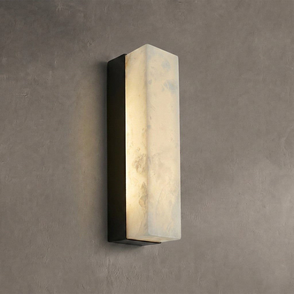 Geometric Alabaster Wall Lamp