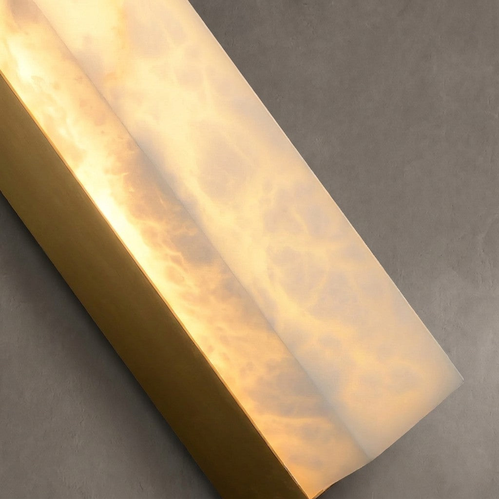 Geometric Alabaster Wall Lamp