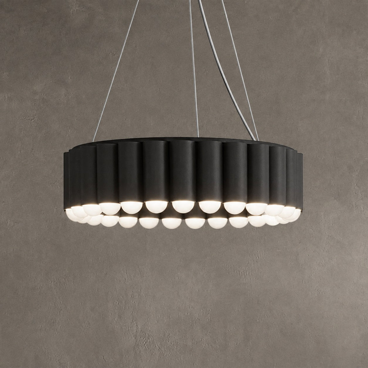 Designer Model Oversized Multi-head Round Chandelier for Living/Dining Room/Bedroom