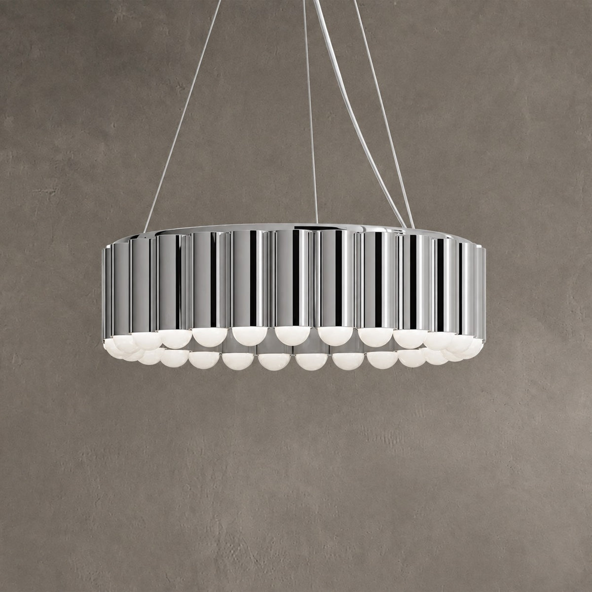 Designer Model Oversized Multi-head Round Chandelier for Living/Dining Room/Bedroom