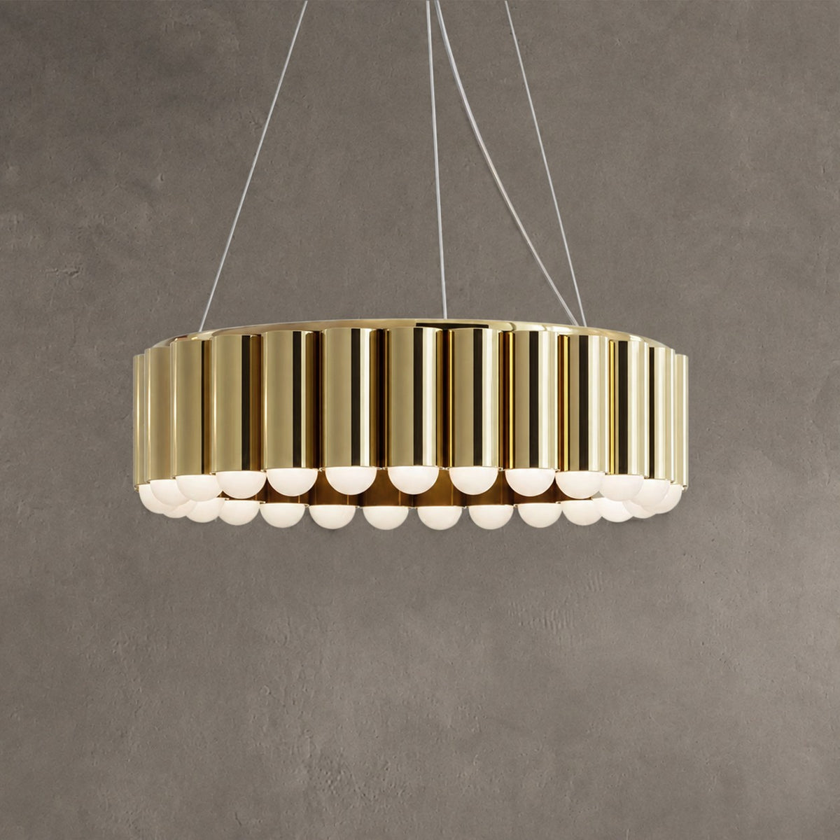 Designer Model Oversized Multi-head Round Chandelier for Living/Dining Room/Bedroom