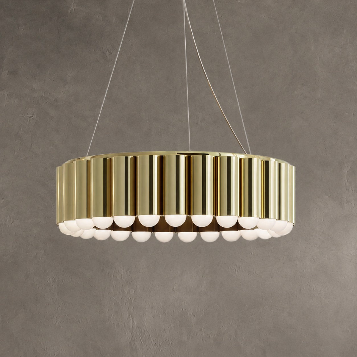 Designer Model Oversized Multi-head Round Chandelier for Living/Dining Room/Bedroom