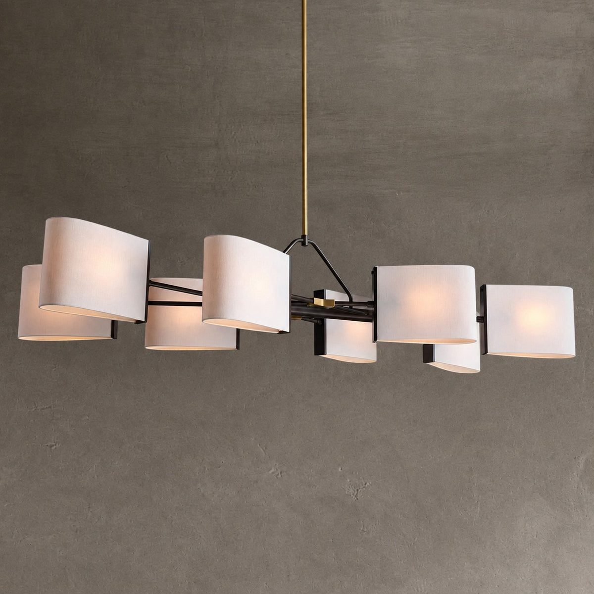 Dessay Solid Brass Linear Chandelier