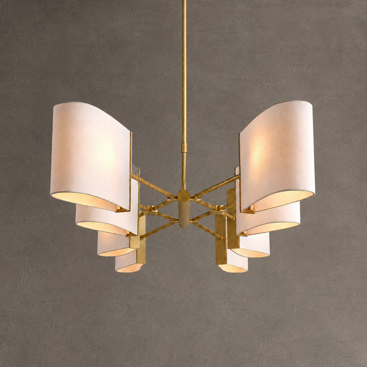 Dessay Solid Brass Linear Chandelier
