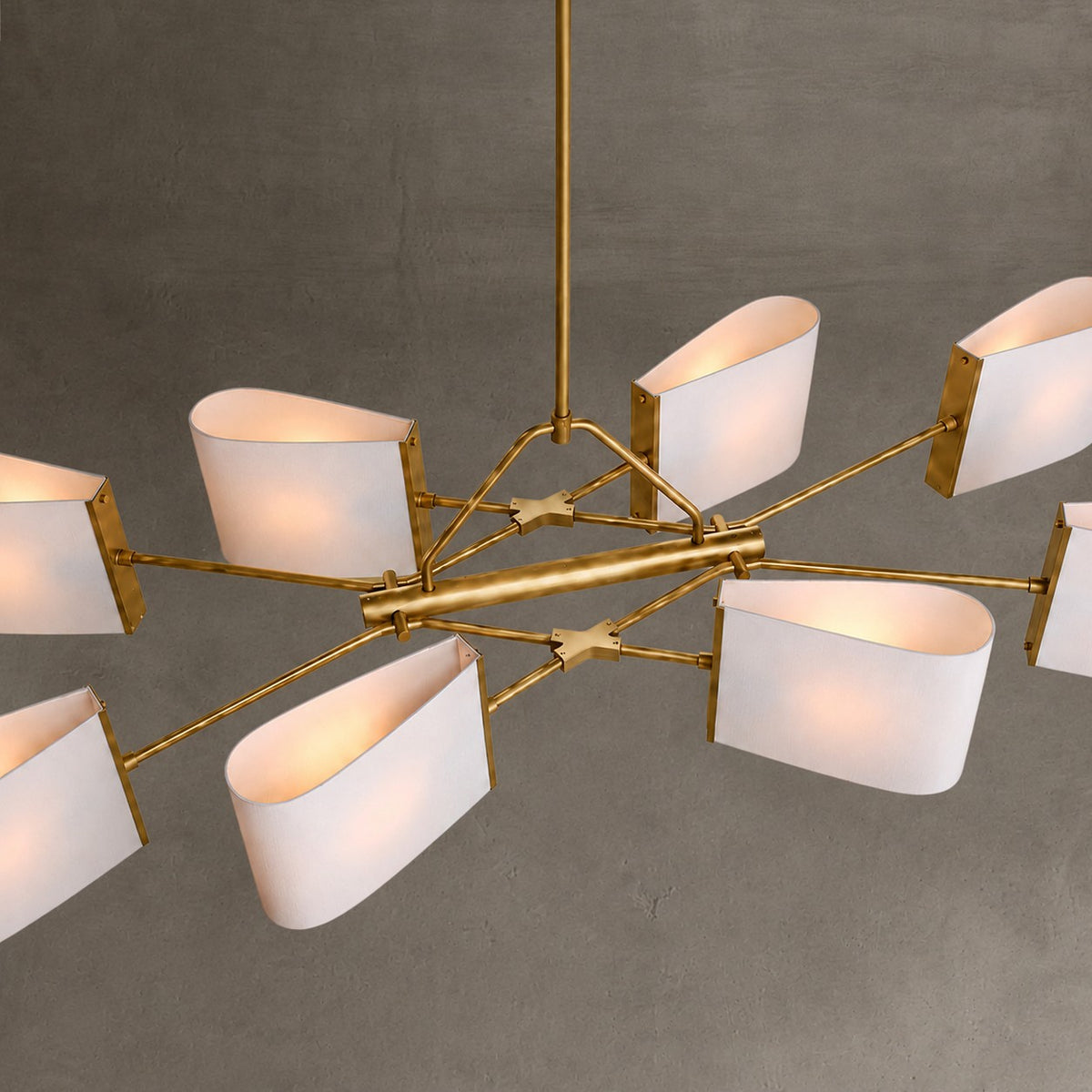 Dessay Solid Brass Linear Chandelier