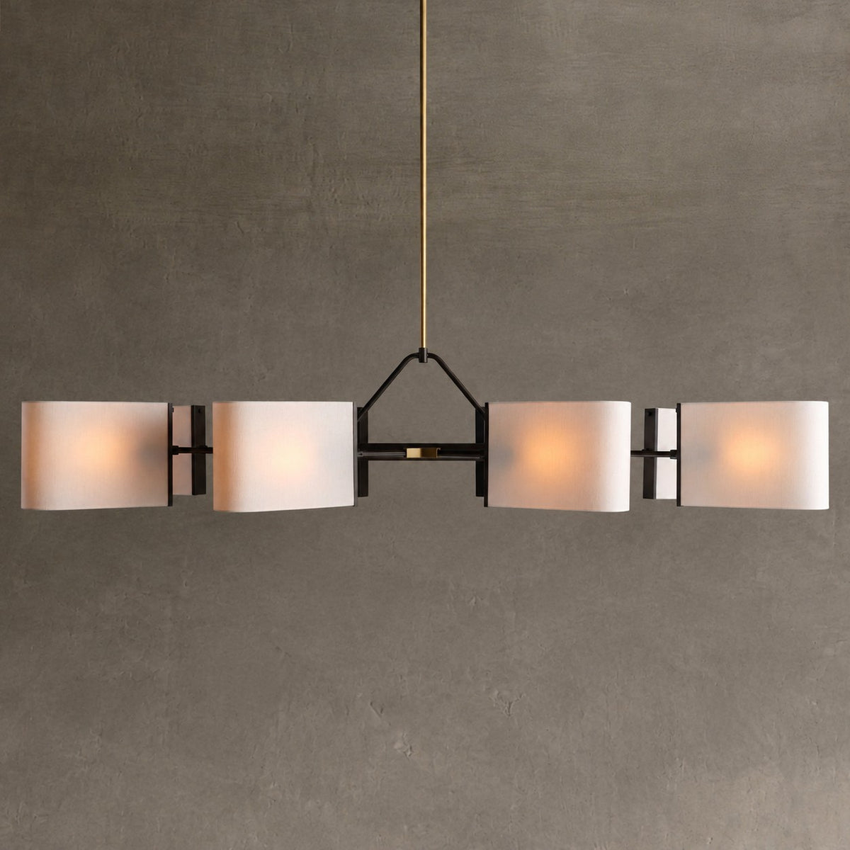 Dessay Solid Brass Linear Chandelier