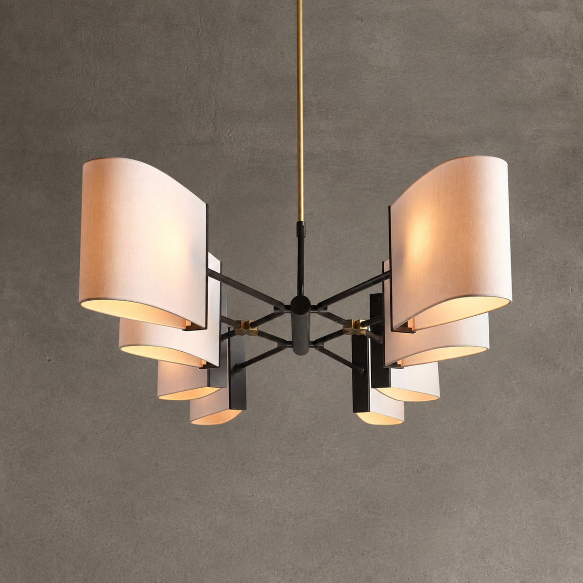 Dessay Solid Brass Linear Chandelier