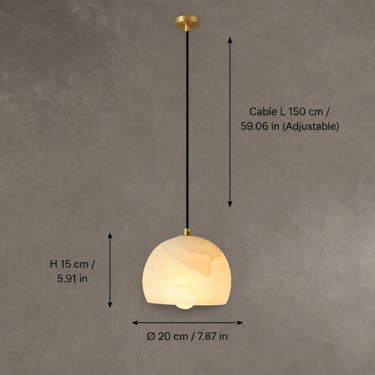 Pendant Light Italian Modern Alabaster