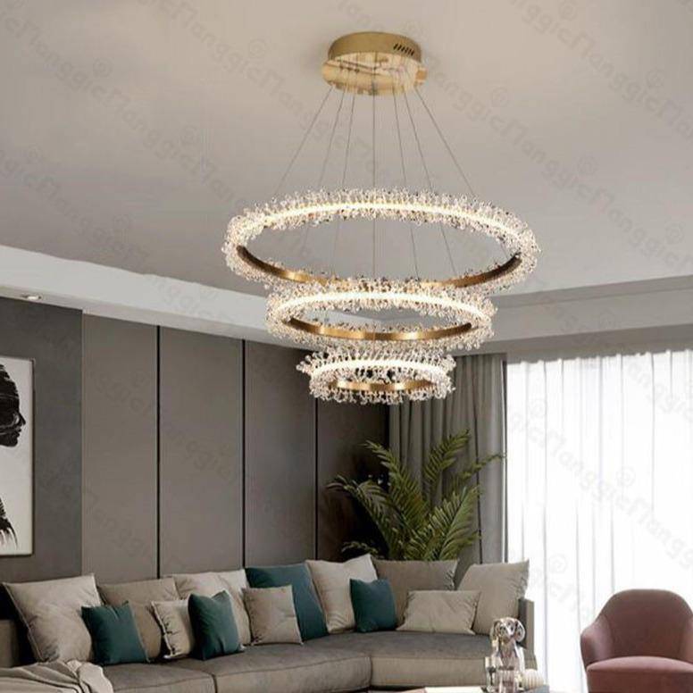 Capri 3-Tier Crystal Chandelier