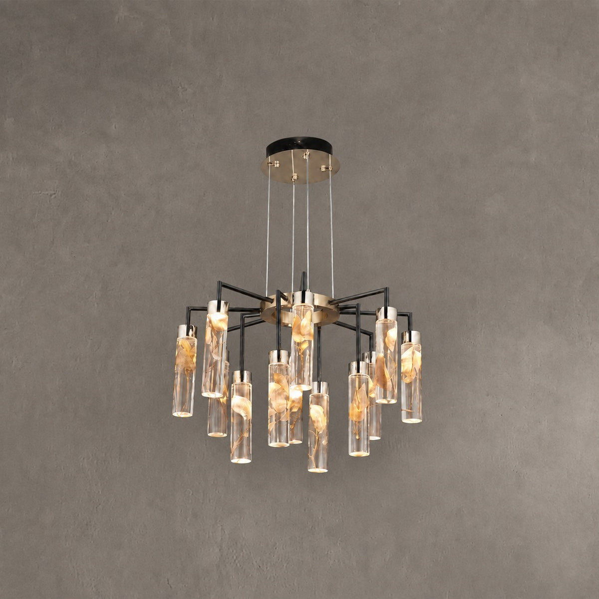 Phoenix Tree Modern Sculptural Ring Chandelier