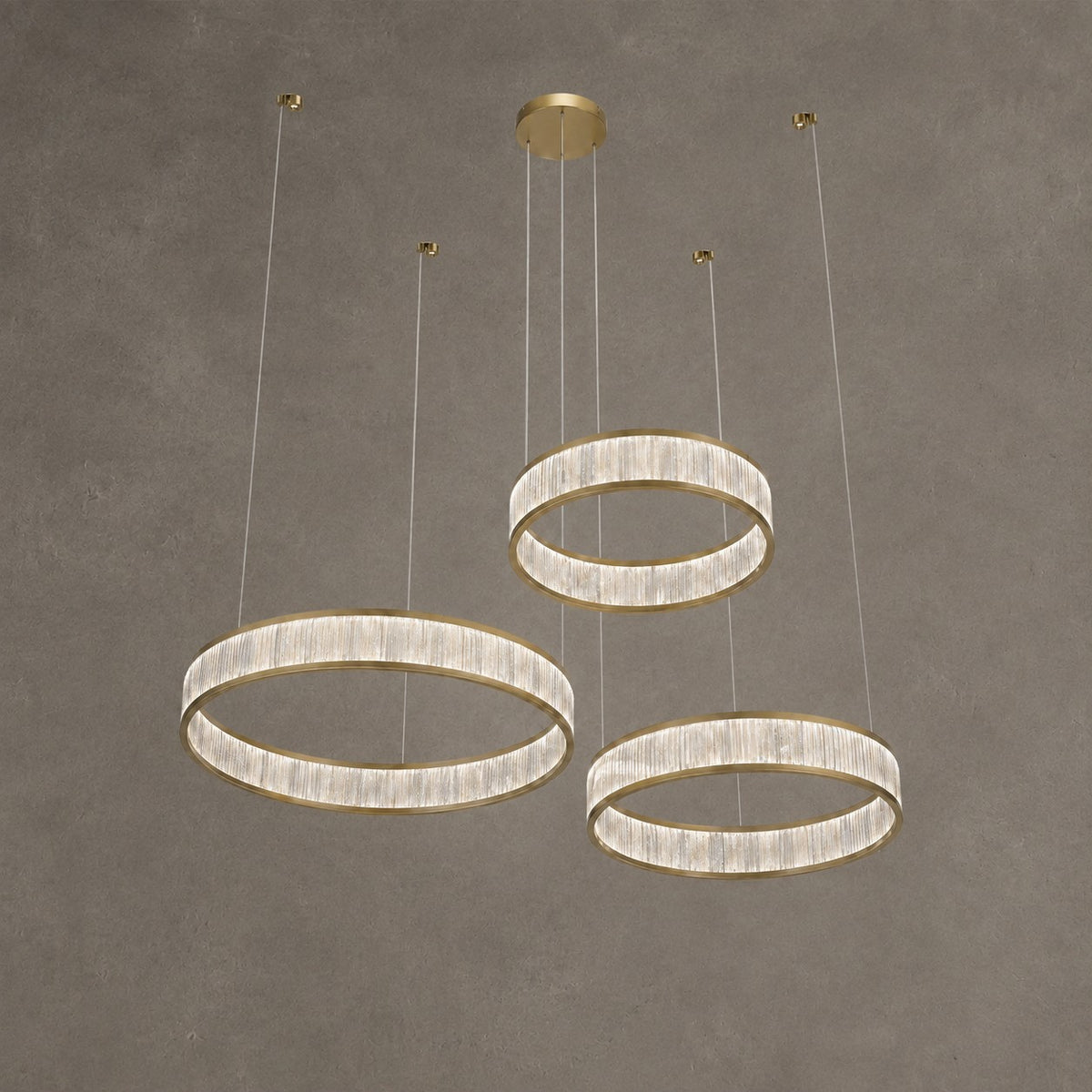 Crystara Modern Natural Moroccan Stone Chandelier