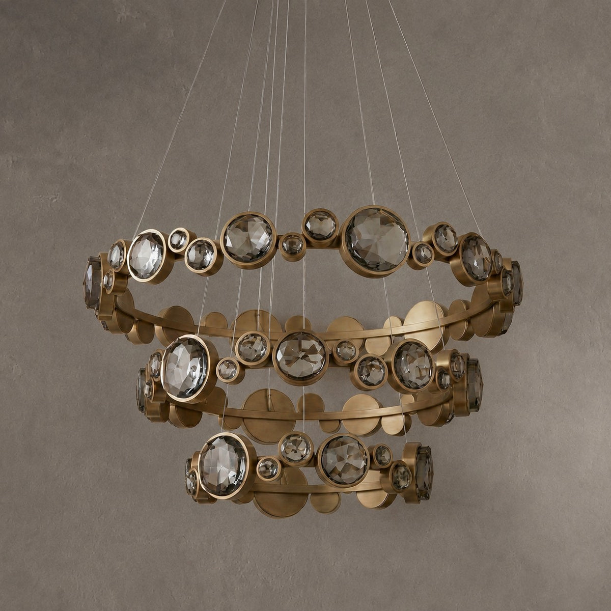 Eclipse Round Crystal Modern Chandelier