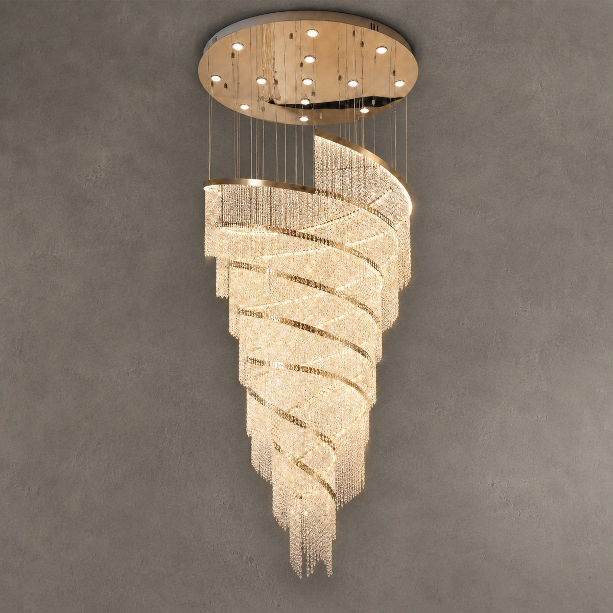 Bacca Crystal Halo Chandelier