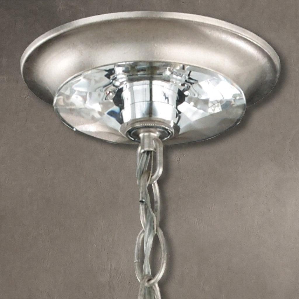 Esmeralda 2-Tier Crystal Chandelier 37"