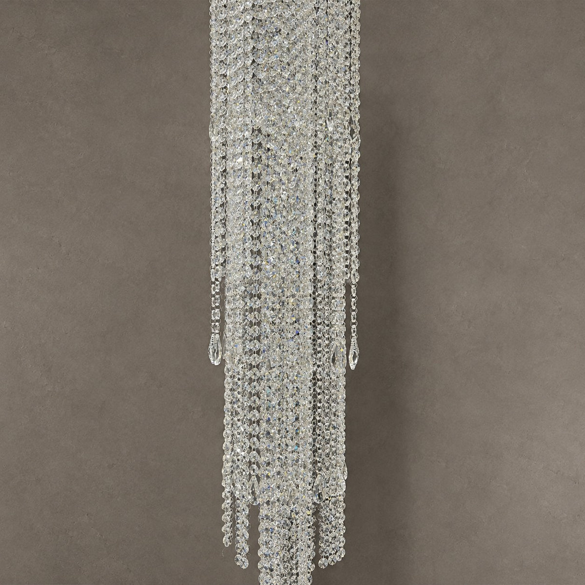 Extra Large Light Luxury Stairwell Crystal Tassel Chandelier for Staircase/High Floor Hall/Loft