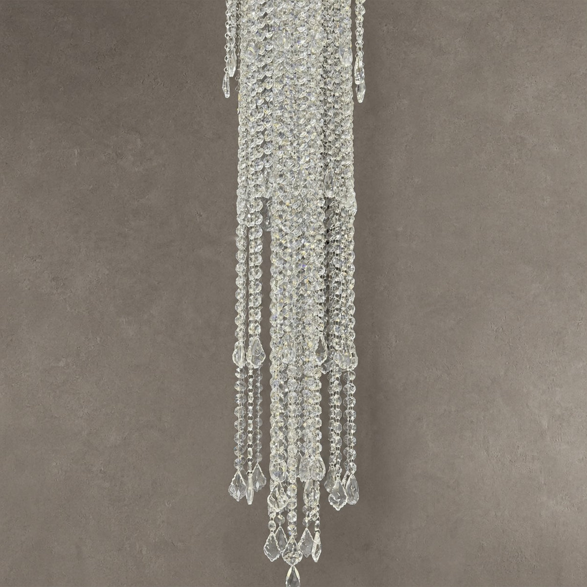 Extra Large Light Luxury Stairwell Crystal Tassel Chandelier for Staircase/High Floor Hall/Loft