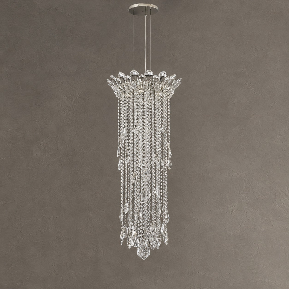 Extra Large Light Luxury Stairwell Crystal Tassel Chandelier for Staircase/High Floor Hall/Loft