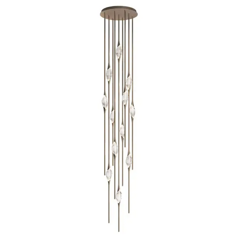 PIZZAZ CRYSTAL CHANDELIER 21''H for Foyer Entryway, Staircase