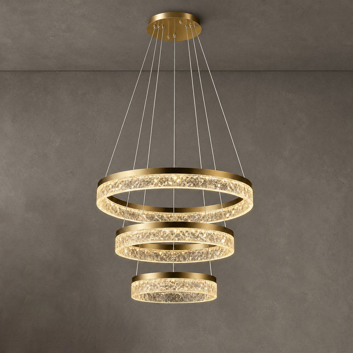Ocean Star Modern Sculptural Ring Chandelier