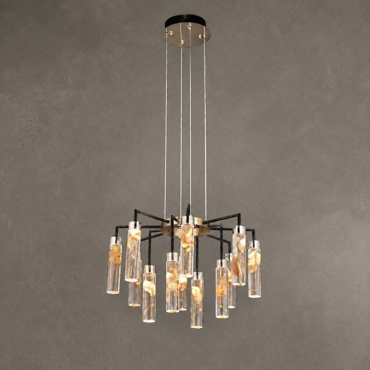 Phoenix Tree Modern Sculptural Ring Chandelier
