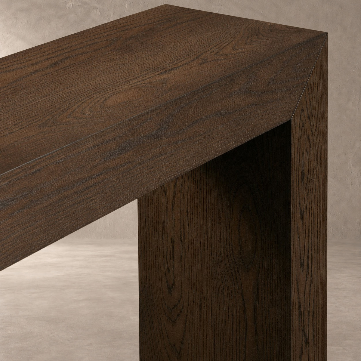 Waterfall Edge Solid Oak Hallway Table