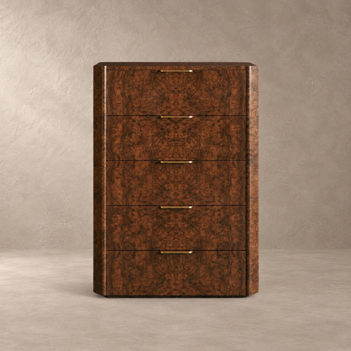 Warm Textured Wood Bedroom Chest