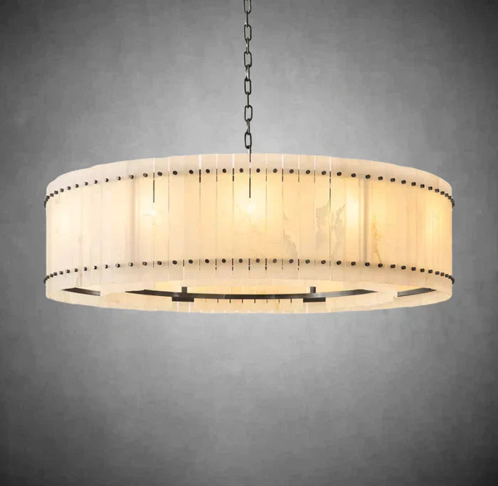 Marcus Alabaster Round Chandelier