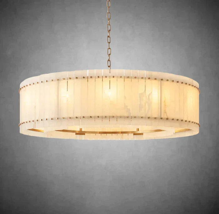 Marcus Alabaster Round Chandelier