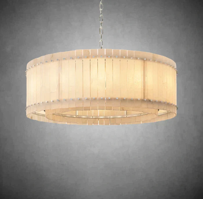 Marcus Alabaster Round Chandelier