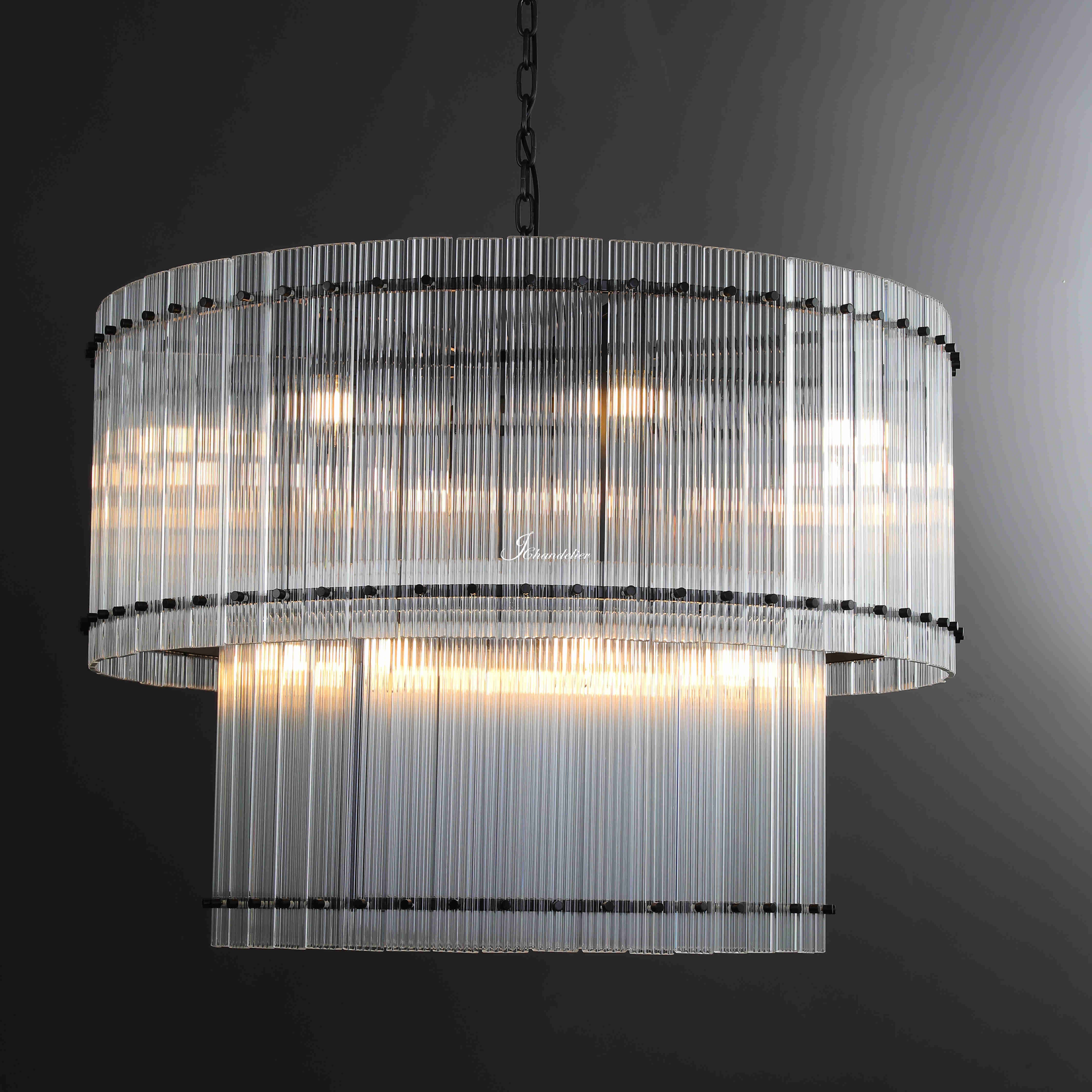 Sun Marco 2-Tier Round Chandelier 48"