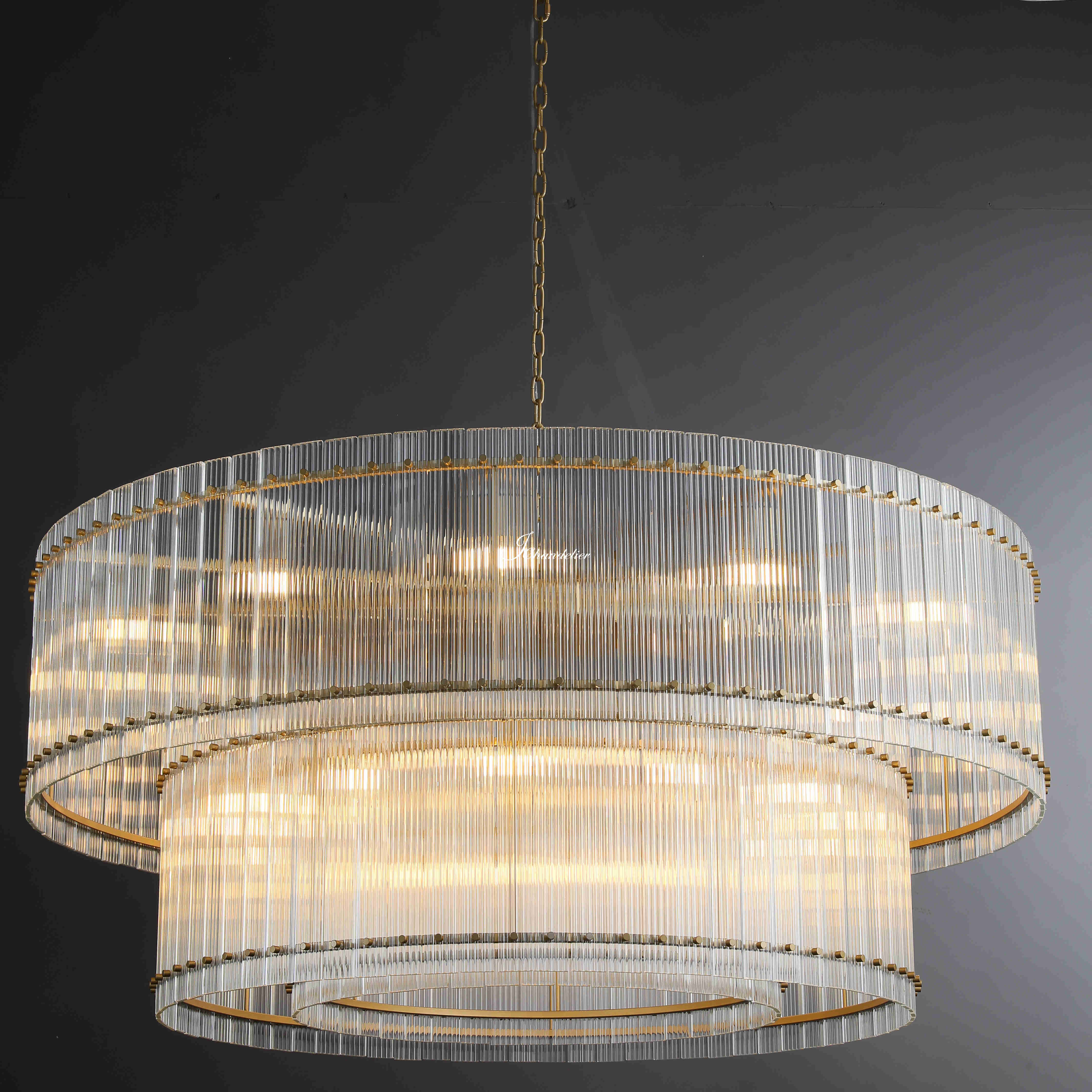 Sun Marco 2-Tier Round Chandelier 60"