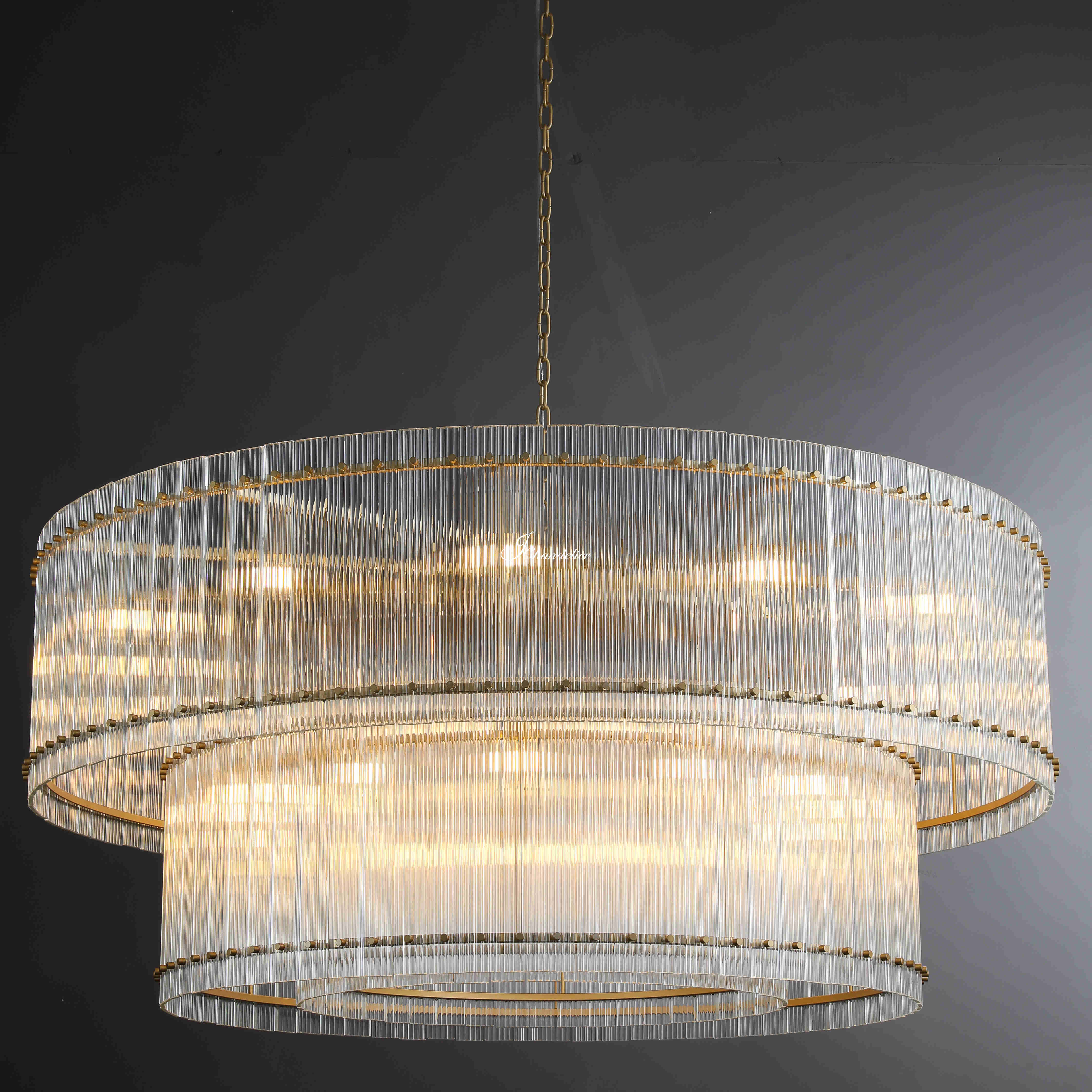 Sun Marco 2-Tier Round Chandelier 60"