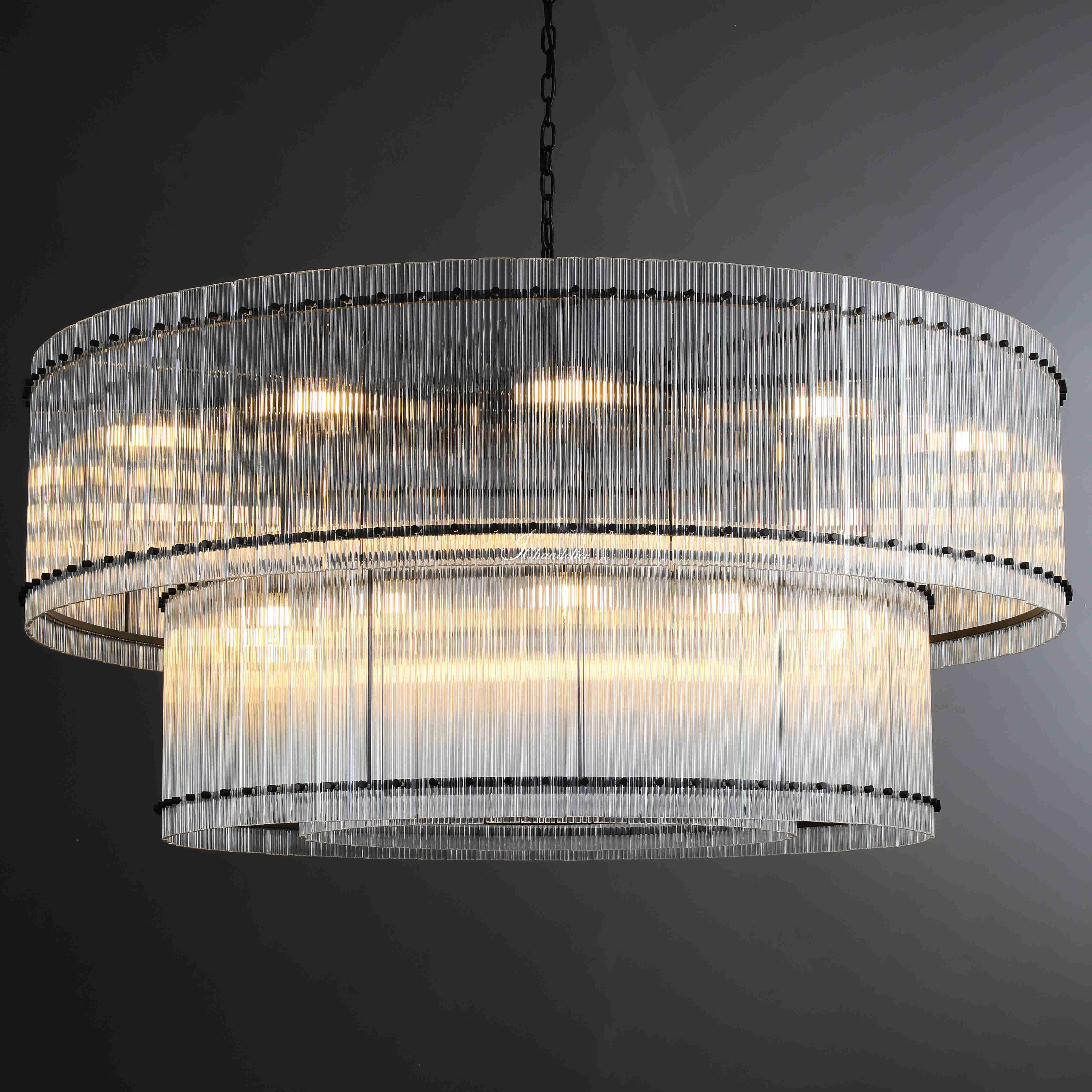 Sun Marco 2-Tier Round Chandelier 60"