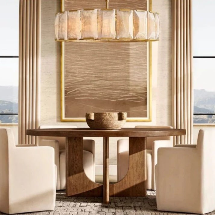 Hartley Calcite Round Chandelier 19"/31"/43"/60"