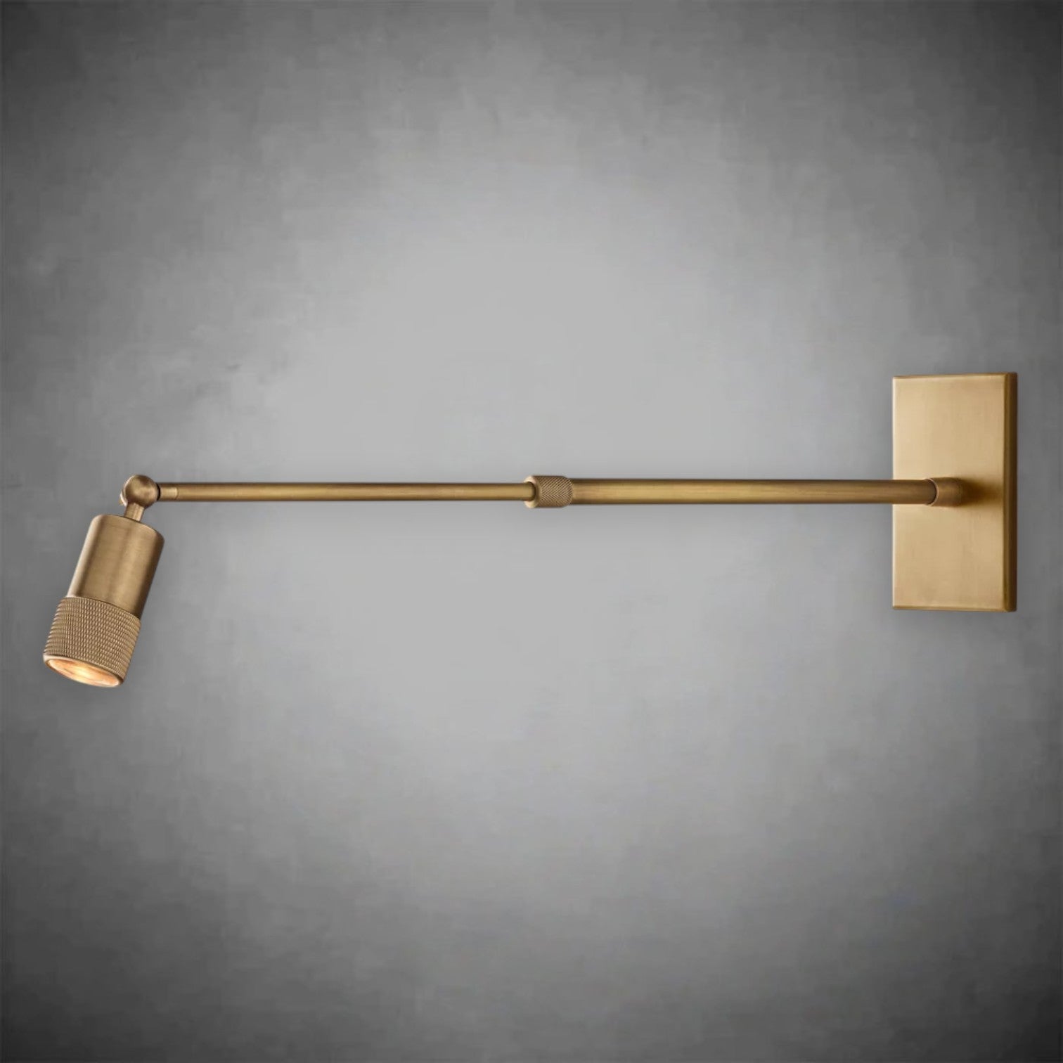 Utilitaive Grand Telescoping Industrial Wall Sconce with Adjustable Arm