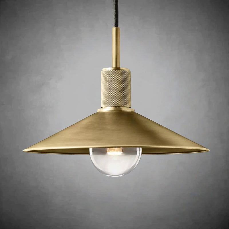 Utilitaive Metal Slope Shade Pendant - Handcrafted Aluminum Zinc Fixture